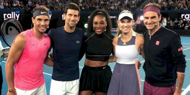 Tenis contra los incendios de Australia