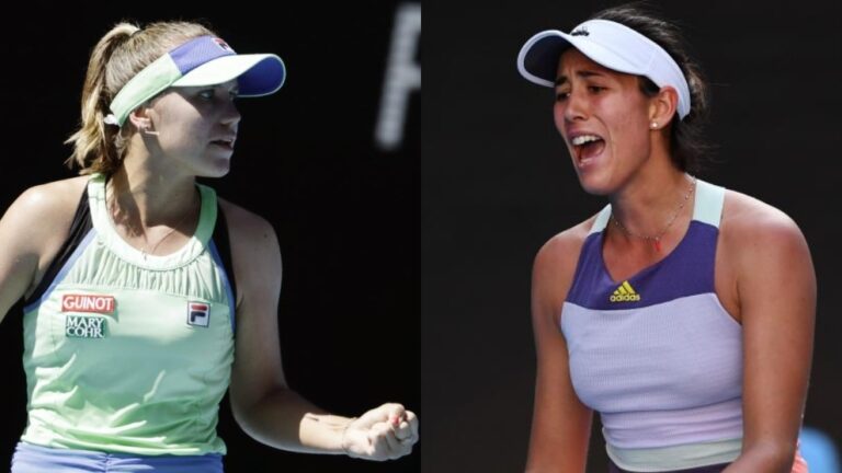 AVANZAN GARBIÑE MUGURUZA Y NAOMI OSAKA EN MELBOURNE.