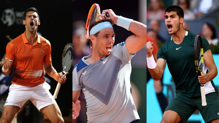 Djokovic, Nadal y Alcaraz, en el mismo cuadro para el segundo GS del año