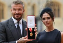 DAVID BECKHAM FUE NOMBRADO CABALLERO DEL REINO UNIDO EN UNA CEREMONIA SOLEMNE PRESIDIDA POR EL REY CARLOS III EN EL CASTILLO DE WINDSOR.